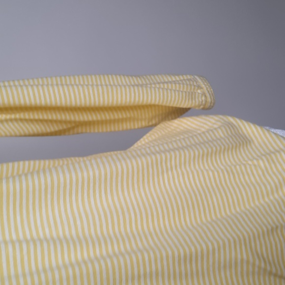Ann Taylor Yellow & White Striped Peasant-style Jersey Shirt, Size S (NWOT) - Picture 3 of 6